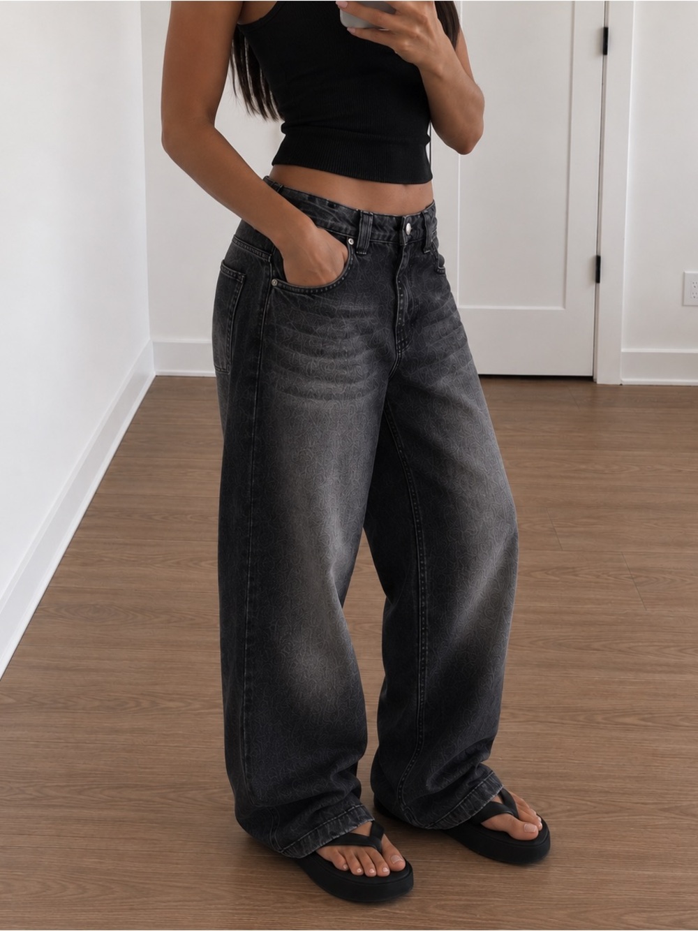 Jaded London Washed Black Colossus Baggy Jeans - Picture 4 of 6